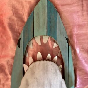 shark wood wall decor